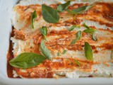 Eggplant Recipes : The Eggplant Bake – Aubergine & ricotta layers with rich tomato sauce –