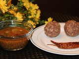 Fried Toor Dal Sambar (Venchina Pulusu)
