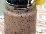 Blueberry Banana and Coconut Smoothie