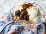 Boozy Chestnuts in Cointreau Syrup