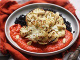 Cauliflower Steaks with Romesco Sauce