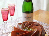 Champagne and Raspberry Bundt Cake