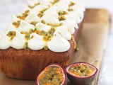 Coconut Loaf Cake with Passion Fruit Drizzle