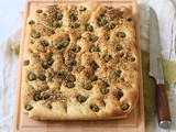 Green Olive and Za'atar Focaccia