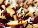 Griddled Chicory, Apple and Stilton Salad with Balsamic Glaze