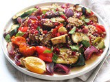 Israeli Couscous Salad with Roasted Vegetables