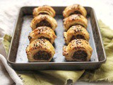 Miso Mushroom Sausage Rolls (vegan)
