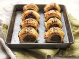 Miso Mushroom Sausage Rolls (vegan)