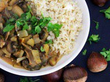 Mushroom, Chestnut Stroganoff with Creme Fraiche