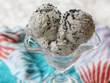 No Churn Black Sesame Ice Cream