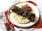 Pomegranate Molasses Tofu Kebabs