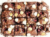 Raspberry and White Chocolate Brownies