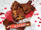 Rolo Stuffed Brownies
