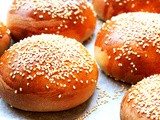 Sesame Seed Brioche Burger Buns