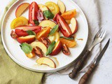 Tomato, Peach and Basil Salad