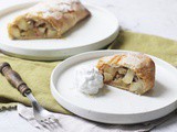 Vegan Apple and Rhubarb Strudel