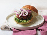 Vegan Beetroot and Black Bean Burgers