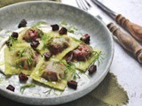 Vegan Beetroot and Dill Ravioli