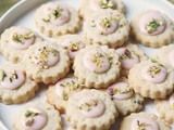 Vegan Blood Orange and Pistachio Cookies