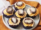 Vegan Creme Egg Cupcakes