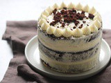 Vegan Dark Chocolate & Guinness Cake with Irish Whiskey Cream Frosting