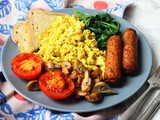 Vegan Full English Breakfast with Tofu Scramble