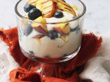 Vegan Grilled Peach and Blueberry Parfait