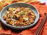 Vegan Mapo Tofu with shitake mushroom