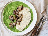 Vegan Spinach, Ricotta and Mushroom Crêpes