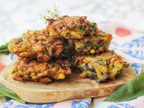 Wild Garlic Onion Bhajis