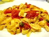 Pasta with Calamari, Tomato and Caper Sauce