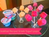 {Breakfast Recipes} Greek Yogurt Pops for Kids