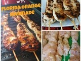 Skewered Jerk Chicken with Florida Orange Marinade {Tailgating Recipe} #OJTailgate #sponsored #mc