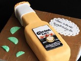 Corona Beer Bottle Cake