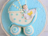 Fondant Baby Pram Cake