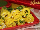 Khandvi recipe-Gujarathi snack