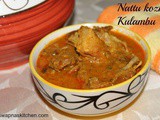 Nattu kozhi kulambu / Country chicken kulambu