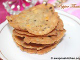 Pepper Thattai / Milaghu Thattai (Crispy Snack )