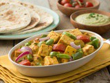 Paneer Capsicum Onion and Tomato Sabzi
