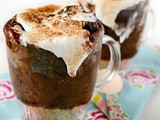 Chocolate Fudge s’mores Mug Cake