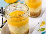 Lemon Curd Cheesecakes (No Bake)