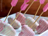 'Struck by an arrow' Heart shaped Boozy Cake-pops