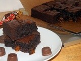 Chocolate rolo brownies... Rolies