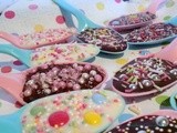 Chocolate sprinkle spoons