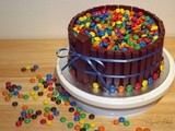 Kit kat and m&m's cake