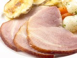 Maple and Mustard Glazed Easter Ham with Pull-Apart Rolls