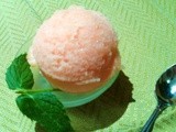 Rosy Grapefruit Sorbet