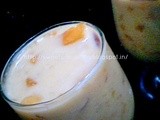 Mango Cornflakes Custard Drink