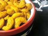 Oven Roasted Masala Cashew nuts / Kaju