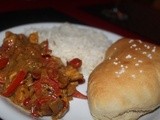 Thai Curry with Chicken, Carrots, and Bell Pepper